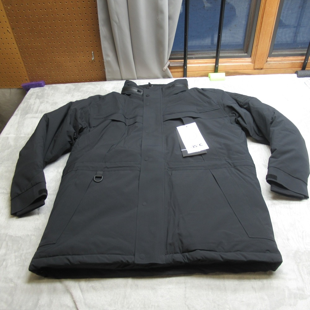 Ski Doo Kanuk Jacket Mens Large Black Insulated Waterproof Snowmobile $1050 NEW